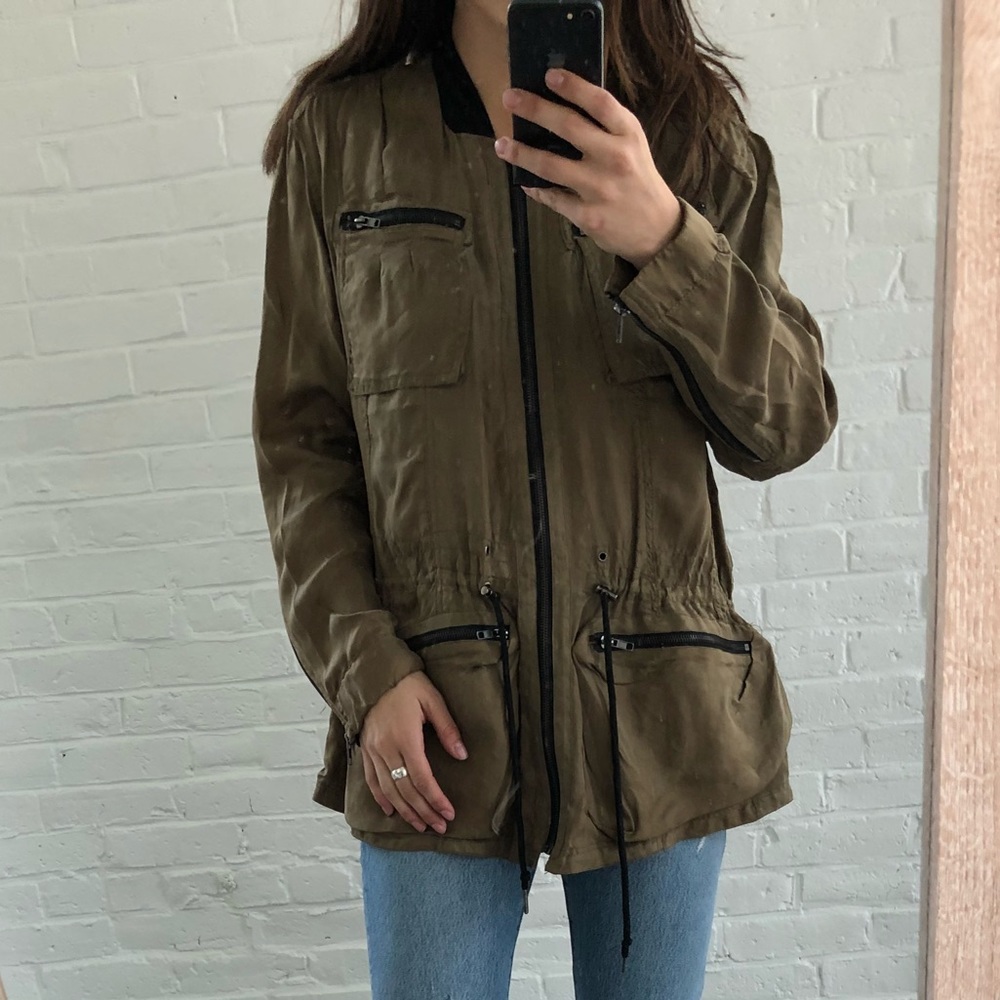 BLANK NYC green military coat sz small